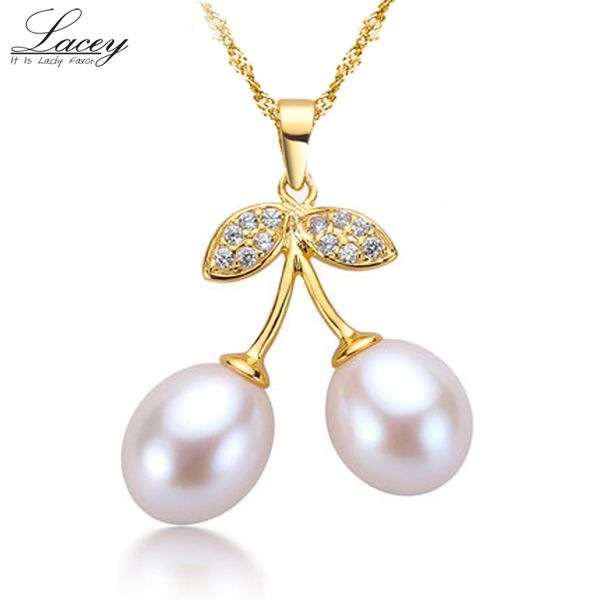 

lacey pearl pendant gold fine jewelry,natural freshwater pearl pendant necklace silver 925 chain for women girlfriend gifts