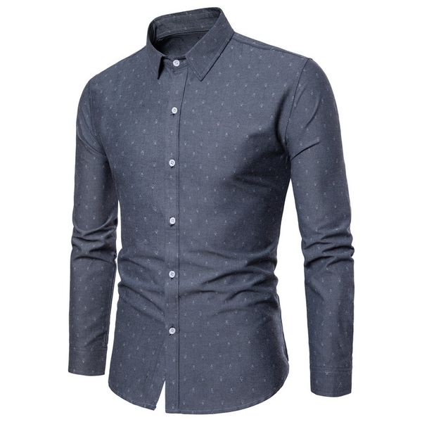 

2018 spring autumn long sleeve men's dress shirts formal evening party male polo shirts brand hawaiian designer mens clothing cheap, White;black