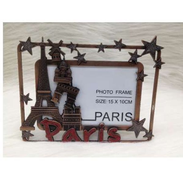 Favores do casamento Antique Cobre de Paris Paris Photo Frame Paris Turismo Souvenir Metal Photo Frame Home Decoração