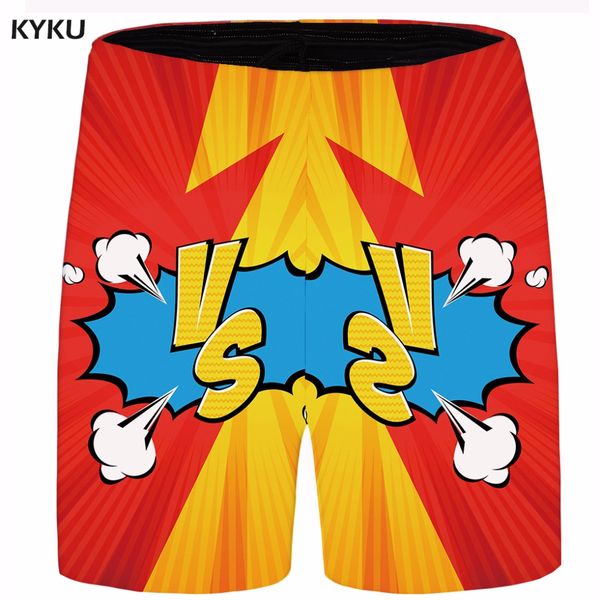 

kyku brand cartoon short men cloud cargo shorts war red casual shorts beach mens short 2018 new summer male fashion plus size, White;black