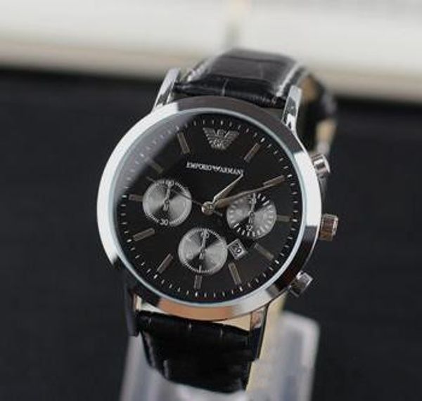 

Swi luxury brand watch man leather watch men port military army clock waterproof relógio ma culino montre