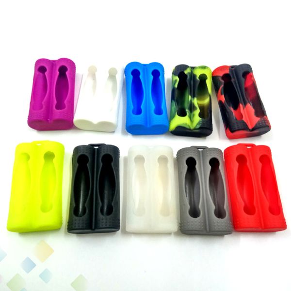 

Silicone Case Bag for Dual 20700 Batteries Silicone Cases Colorful Replaceable Cover Rubber Skin Protector Fit 20700 Battery DHL Free