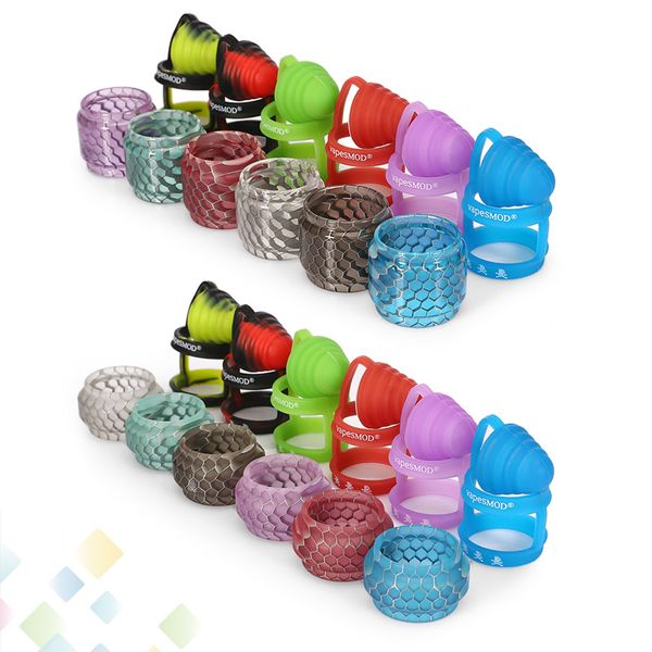 

Snakeskin Epoxy Resin Tube Fit TFV12 Prince TFV8 Big Baby Resa TFV8 Baby V2 Replacement Honeycomb Tubes Cobra with Dustproof Cap DHL Free