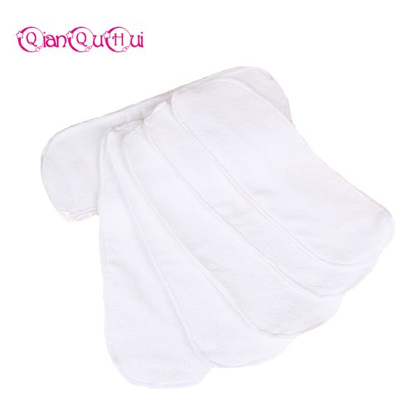 

qianquhui]1 pcs microfiber inserts for reusable baby diapers washable cloth nappies 3 layers liners for newborn size: 34*13 cm