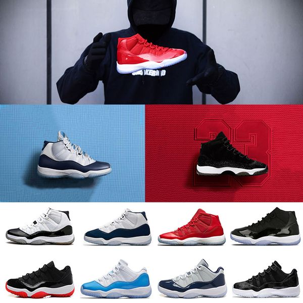 

2018 11 win like 96 prm heiress space jam bred basketball shoes men women 11s concords 72-10 legend blue sneakers 36-47