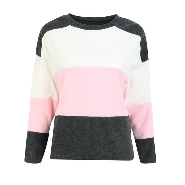 

europe and the united states autumn coat round neck loose characteristic coloured jacket zc2905, White