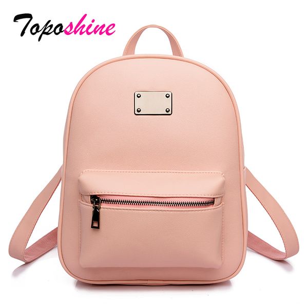 

women backpack pu leather escolar school bags for teenagers girls handle backpacks academical fashion