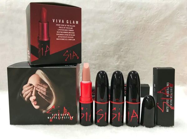 

2018 бесплатная доставка новый бренд водонепроницаемый sia матовая помада 12 шт. / лот