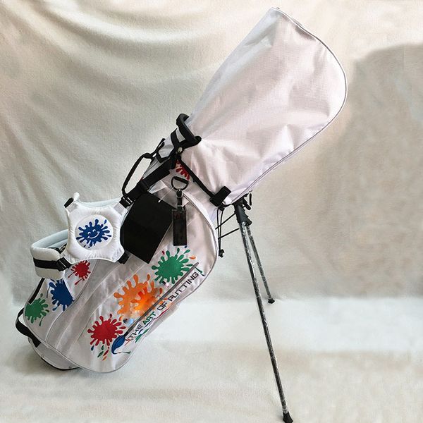 

Paint Splash Golf Stand Bag Высокое качество Canvas Sunflower Сумка для гольфа Легкий вес Гольф-клубы Сумки 2 цвета