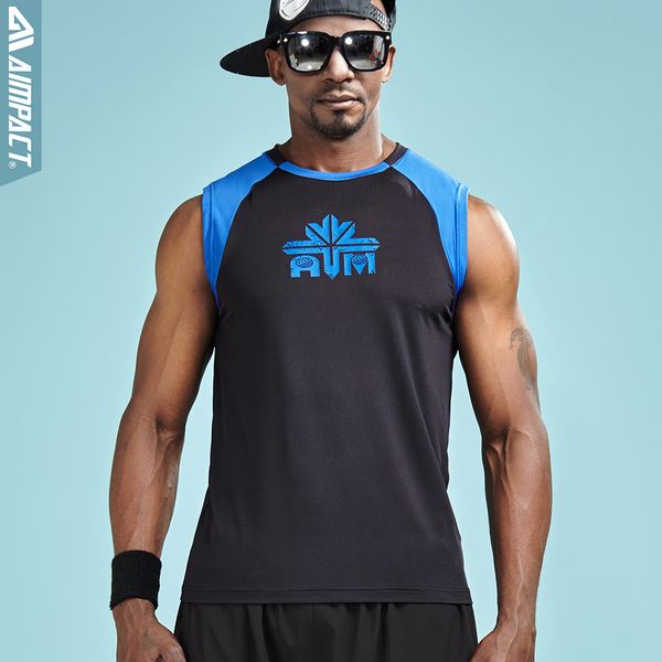 

aimpact fashion patchwork tank for men summer fast dry sleeveless tshirts men sportive singlets male brand clothing am1022x, White;black