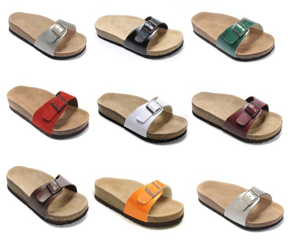

New tyle with orignal box men 039 woman famou brand flat andal comfortable ca ual one buckle ummer beach genuine leather lipper mad