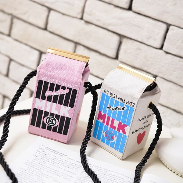 

fun pack 2018 издание мини-сумки пакеты молока zippo одно плечо aslant baochao женщин мобильный телефон пакет