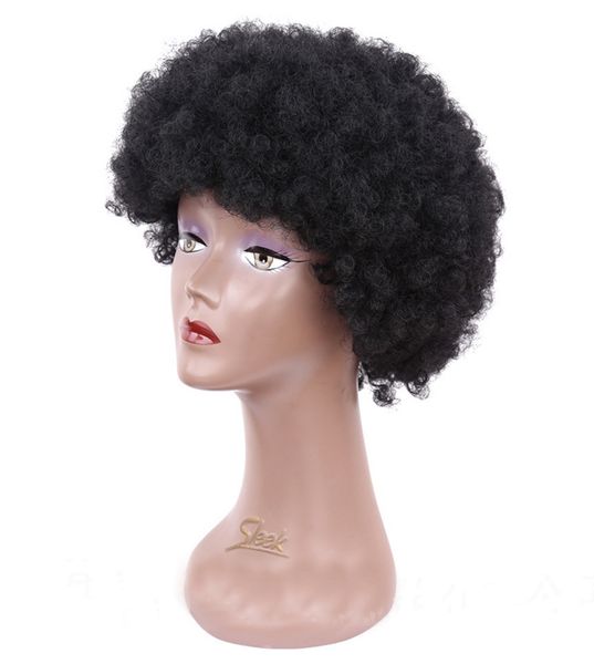 

мода afo парик синтетическая машина сделала парик для африки американских женщин afo вьющиеся стиль 6 дюймов длина термостойкого волокна сво