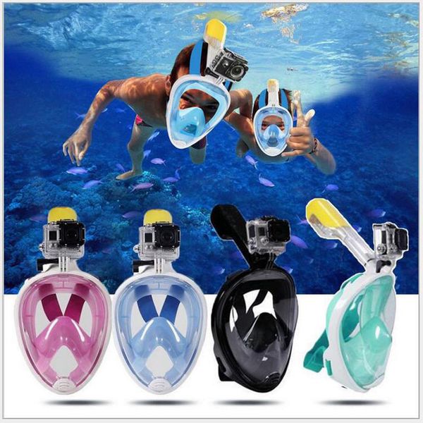

Summer underwater diving ma k norkel et wimming training cuba mergulho full face norkeling ma k anti fog no camera tand b
