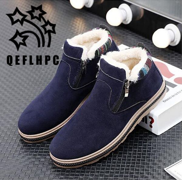 

2017. winter. men's snow boots. add cotton. martin boots. fashion leisure shoes. student. keep warm.ankle boots, Black