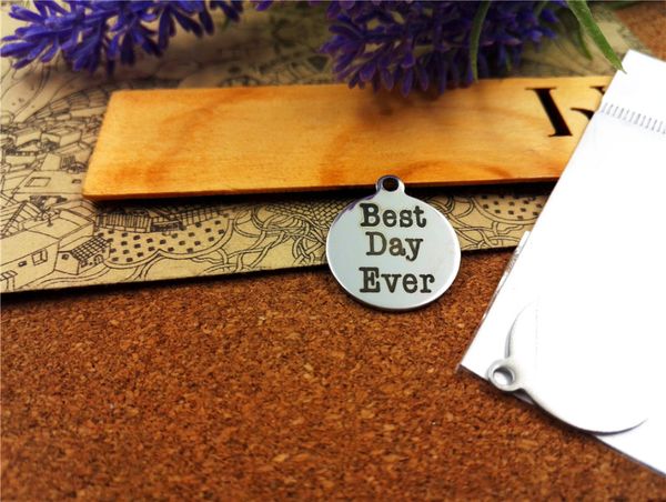 

40pcs--"be st day ever"stainless steel charms more style for choosing diy charms pendants necklace, Bronze;silver
