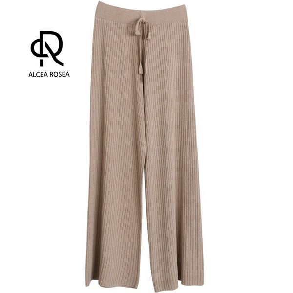 

Alcea Rosea широкие брюки для женщин плиссированные брюки Женские твердые свободные о