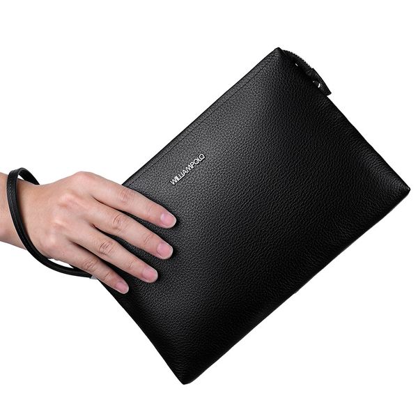 

men's handbags zipper casual business men's handbags bag large wrist bag envelope