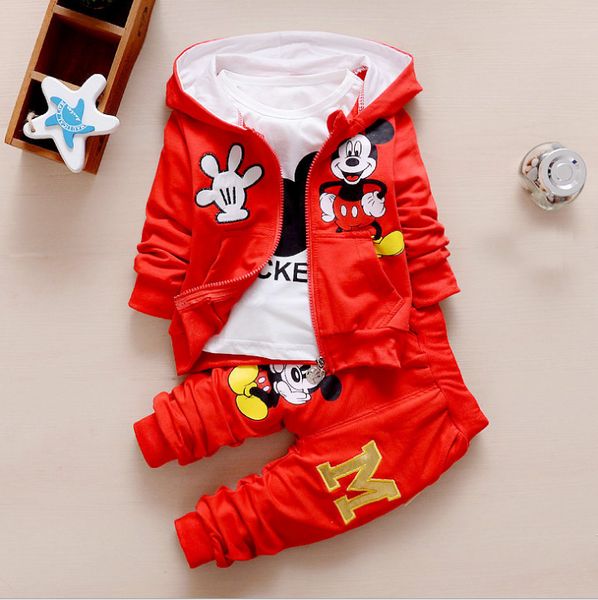 

Весной с длинными рукавами из трех частей костюм для мальчиков и девочек в возрас