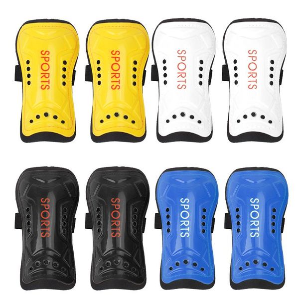 

light soft football shin guards pads leg protector soccer guards leggings plate sports safety joint protective pads, Black;yellow