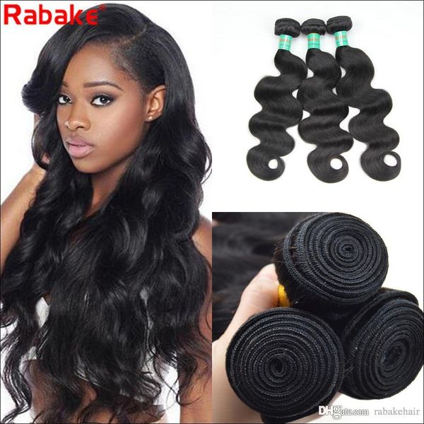 Rabake Body Wave Peruvian Human Hair Bundles 100 Unprocessed