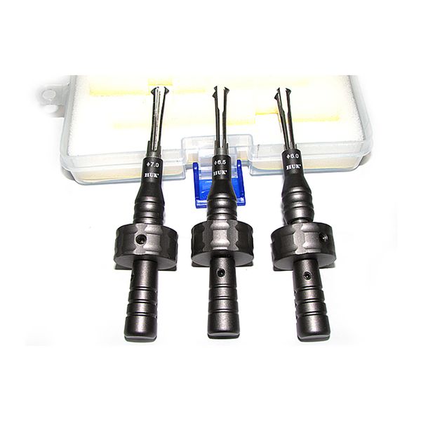

HUK 3 Pieces Cross Lock Pick Set (6.0mm, 6.5mm, 7mm) - Qualified HUK Locksmith Tools