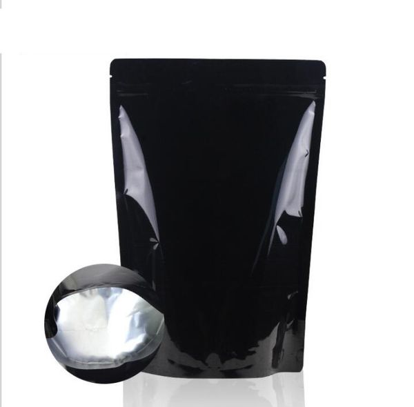 Foglio di alluminio stand up bag sacchetti con cerniera in alluminio sacchetti per la conservazione del tè del piede della caramella del supermercato sacchetto all'ingrosso dell'imballaggio al dettaglio del dado dello spuntino