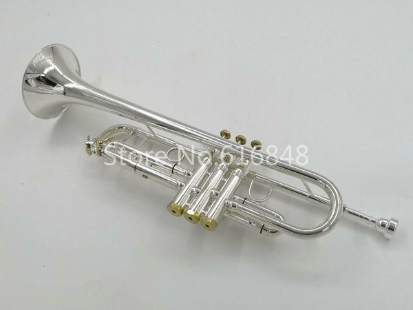 

bach tr-700gs высокое качество bb труба латунь посеребренная профессиональные музыкальные инструменты с корпусом марка труба