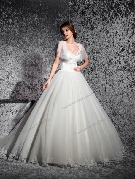 

grace ivory tulle scoop backless applique a-line wedding dresses bridal pageant dresses wedding attire dresses custom size 2-16 zw607033, White