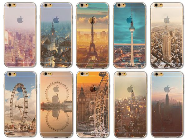 

e340 pretty scenery pattern personalized creative case painting mobile phone protective cover tpu soft case cover wholesales for iphone