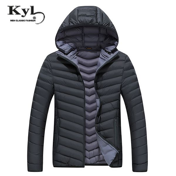 

2017 winter jacket men new brand men's jackets and coats casual fashion wearing warm cotton coat anorak jaqueta masculina hombre, Black
