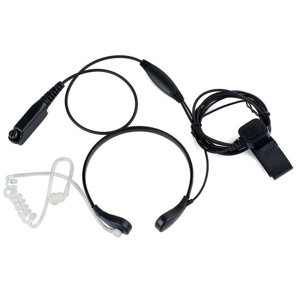 Acoustic Tube Earpiece Headset Finger PTT Throat MIC for SEPURA STP8000 8040