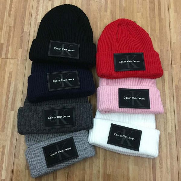 

7 Colors hot C tide brand box logo Knitted hat men women unisex beanies hight quality skull caps hiphop hats wholesale