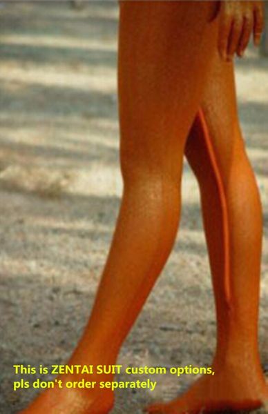 

2-007 customize option of separate toes/ with inner leg zipper instead of back zipper, Black