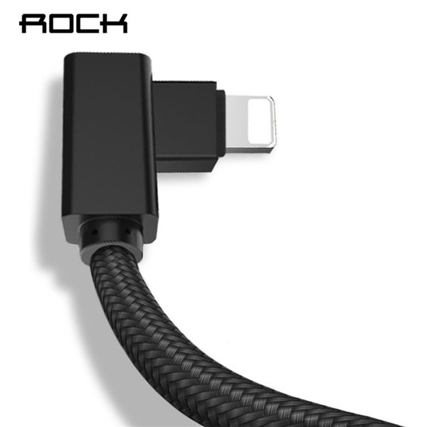 

Phone Cable for iPhone X 8 7 6 5 Plus 90 Degree Right Angle 2.1A Fast Charger L Bending Design Cord for iPad 2 3 4 Air Pro