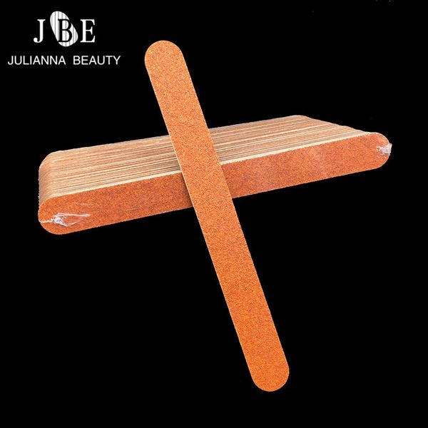 

100pcs wood nail files block buffer 0.18cm nail file 120/180 disposable manicure tools uv gel polisher files tips tools