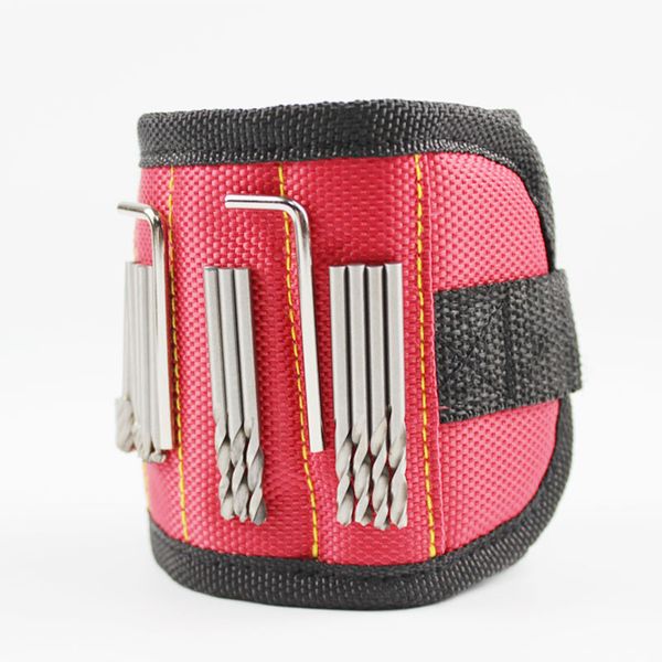 

new magnetic wristband pocket tool belt pouch bag screws holder holding tools magnetic bracelets practical strong chuck wrist toolkit