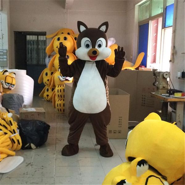 2018 High Quality Squirrel Mascot Costume Halloween