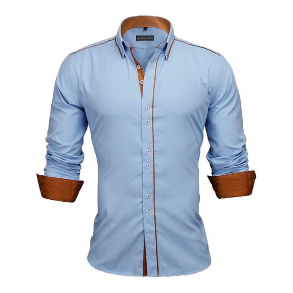 

men shirts new arrivals slim fit male shirt solid long sleeve british style cotton men's shirt slim autumn comfortable 913jnc02, White;black