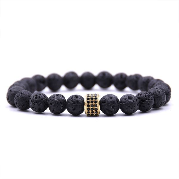 

natural stone bracelet mala yoga necklace matte jewelry 2018 ing, Black