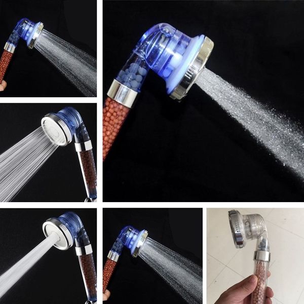 

negative ion shower new design turmaline shower water-saving bath pressurized water-saving large size hand held spa shower bath set t7i187