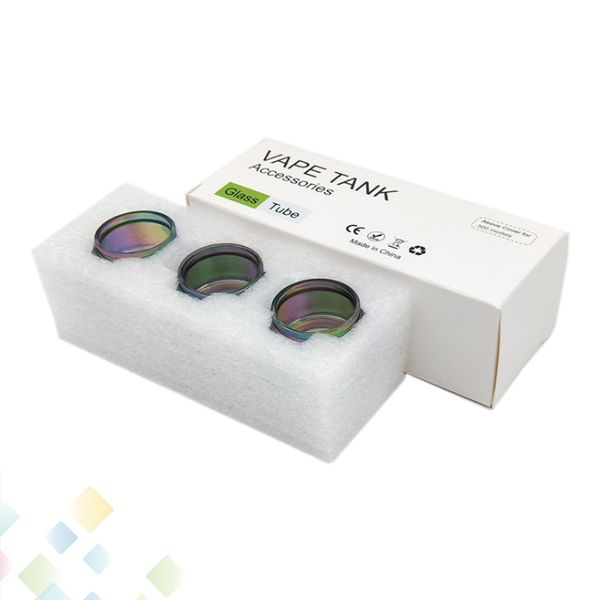 

Bulb Bubble Glass Tube Convex Extended Pyrex Rainbow Fat Boy Replacement Sleeve For TFV8 Baby V2 TFV12 Prince vape pen 22 DHL Free