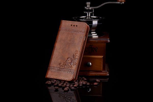 

2018 for samsung s9 plus case retro embossed flower wallet case phone bag case cover for iphone 8 8plus x