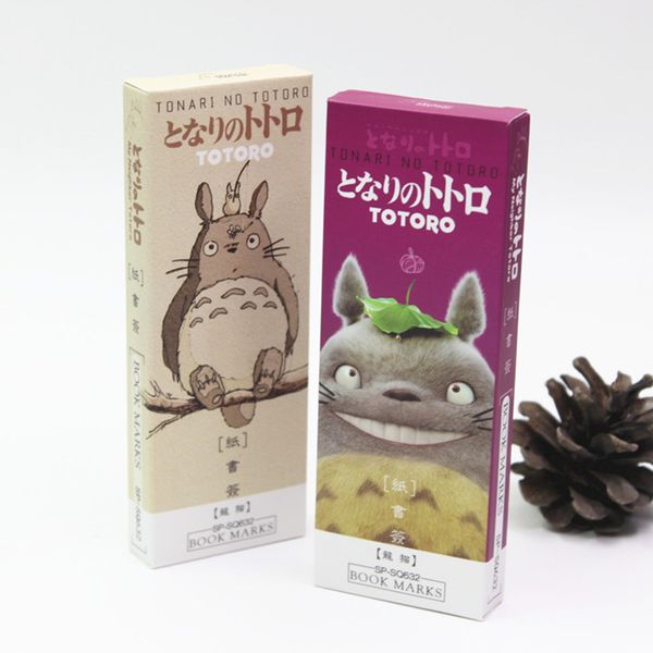 

10 set/lot my neighbor totoro bookmark cartoon paper memo card bookmarks for kids gift stationery office school supplies fc392