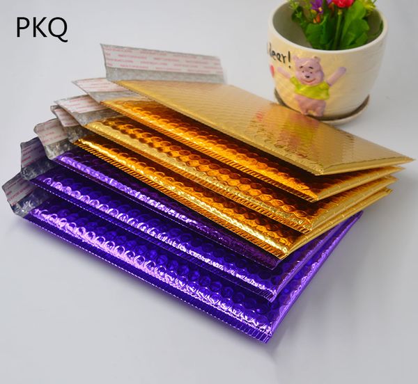 

10pcs/lot small bubble mailer pink bubble envelopes bags gold purple mailers padded shipping envelope with mailing bag