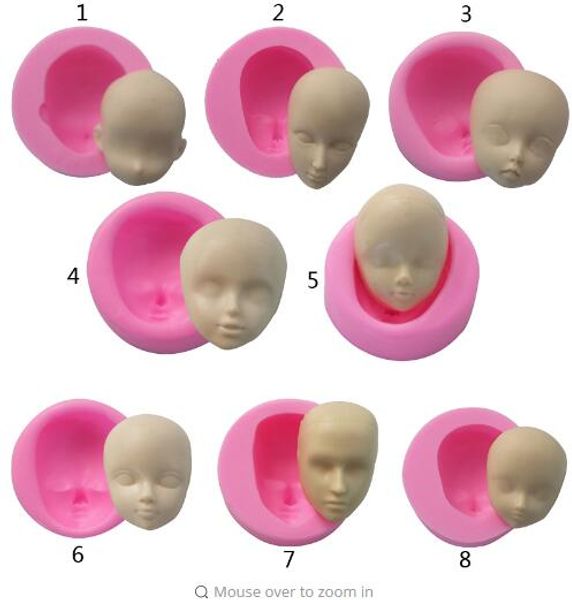 

new arrival baby face silicone mold chocolate polymer clay craft molds handmade craft sugarcraft mould baking tools