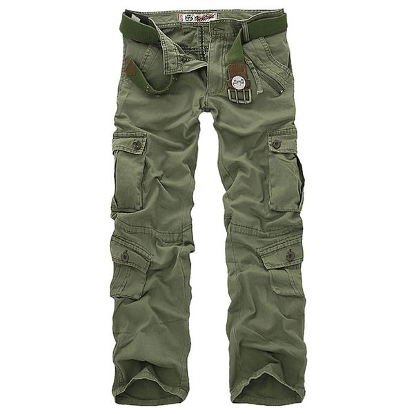 

men cargo pants camouflage trousers pants for man 7 colors, Black
