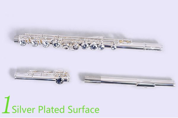 JUPITER Professionale di Alta Qualità 16 Fori Chiusi C Tune Flauto Rame Bianco Placcato Argento Strumenti Musicali Con Custodia E Chiave