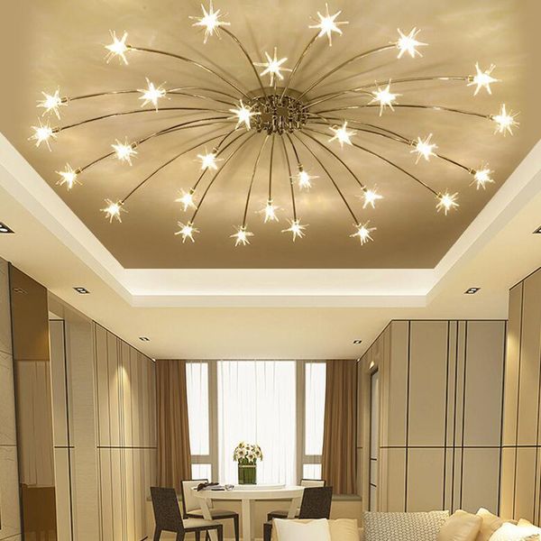 Modern 21 28heads Sky Star Glass Iron Pendant Lamp Night Sky