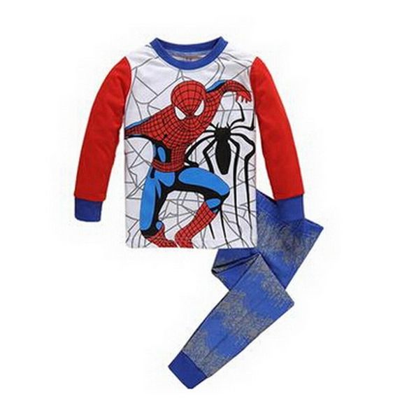 

baby girls boys princes clothing set children pajamas nightwear for pajimas 2018 clothes toddler long sleeve kids sleepwear a58, Blue;red
